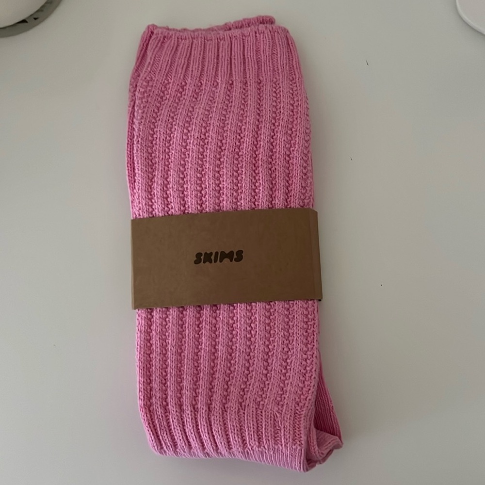 Skims Pink Slouch Socks